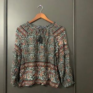 Used American Eagle Outfitters Floral Blouse Size M